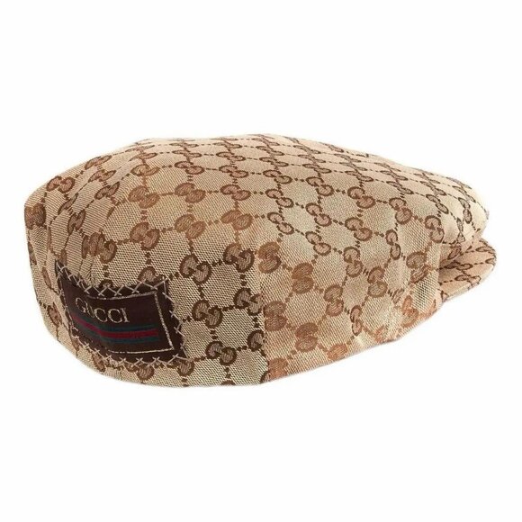 Gucci Beige Brown Monogram Flat Cap main image 5